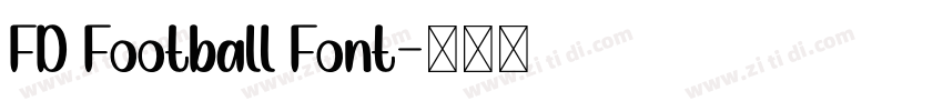 FD Football Font字体转换
